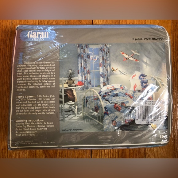 RARE Vintage 3-Piece Twin Airborne/Military/Army Bed Set - Picture 2 of 6